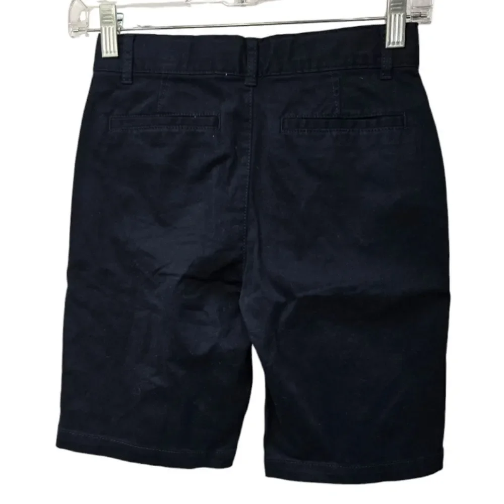 NWT The Children’s Place Boys Navy School Uniform Stretch Chino Shorts Classic 8